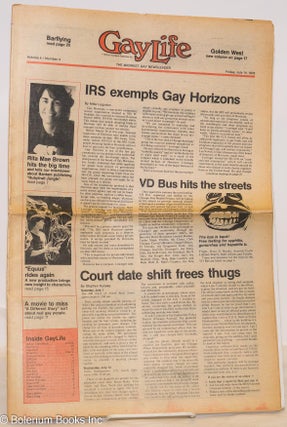 Cat.No: 275356 GayLife: the Midwest gay newsleader; vol. 4, #4, Friday, July 14, 1978:...