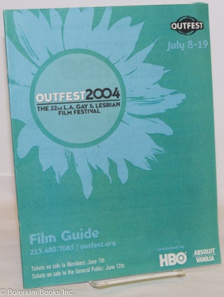 Cat.No: 275479 Outfest 2004: the Los Angeles Gay & Lesbian Film Festival; #22, July 8-19