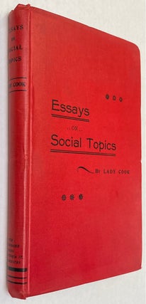 Cat.No: 275544 Essays on social topics. Tennessee Claflin, as Lady Cook