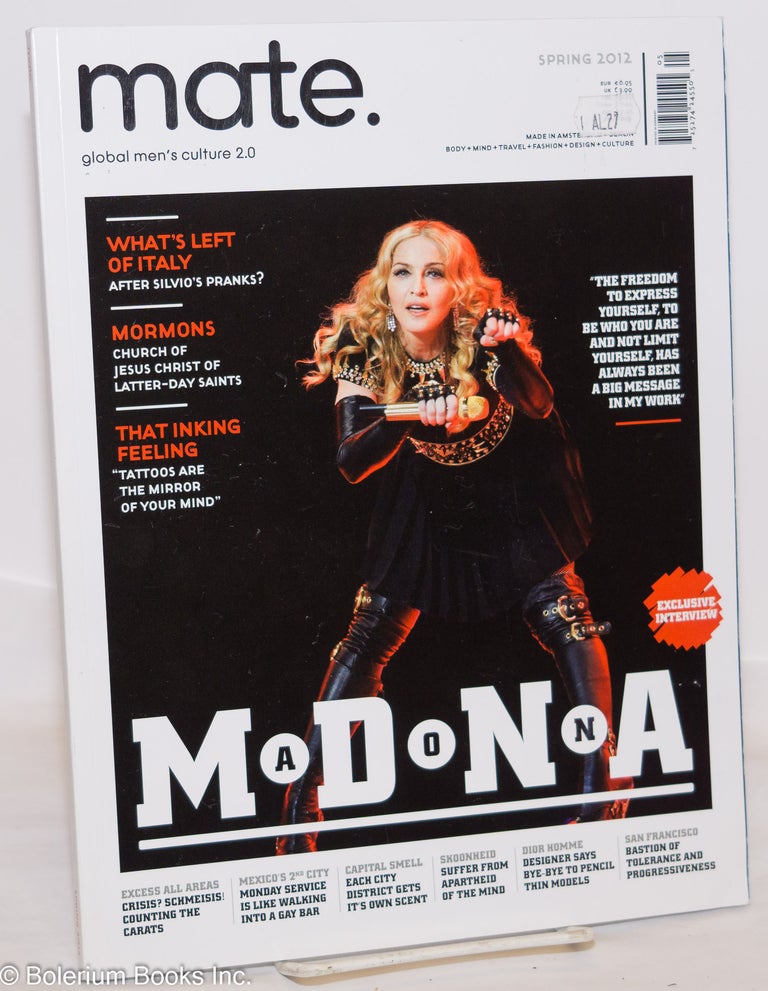 Cat.No: 275571 Mate: global men's culture 2.0 Spring 2012: Madonna; exclusive interview. Edwin Reinerie, Mark Smith Madonna, JD Van Zyl.