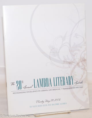 Cat.No: 275669 The Lambda Literary Awards: recognizing excellence in lesbian, gay,...
