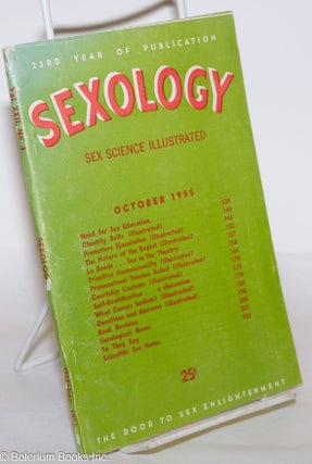 Cat.No: 275755 Sexology: sex science illustrated; vol. 22, #3, October 1955. Hugo...