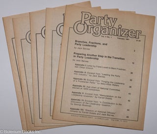 Cat.No: 275779 Party Organizer, vol. 5, no. 1, February 1981 to no. 5, September, 1981....