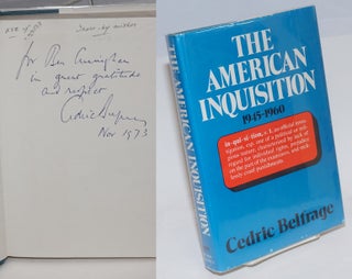 Cat.No: 27583 The American inquisition 1945-1960. Cedric Belfrage