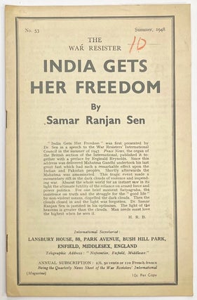Cat.No: 275955 India gets her freedom. Samar Ranjan Sen