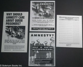Cat.No: 276035 [Three small posters demanding that Amnesty International include...