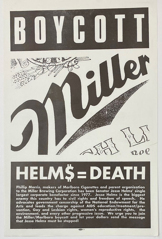 Cat.No: 276072 Boycott Miller. Helm$ = Death [poster]
