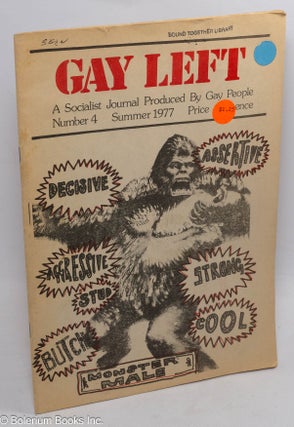 Cat.No: 276101 Gay Left: a socialist journal produced by gay people, #4, Summer 1977