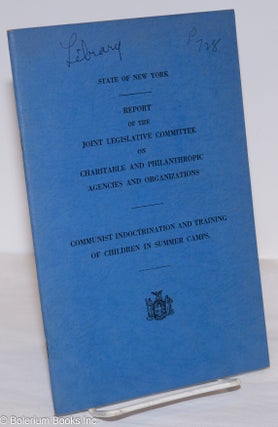 Cat.No: 276155 Report of the Joint Legislative Committee on Charitable and Philanthropic...