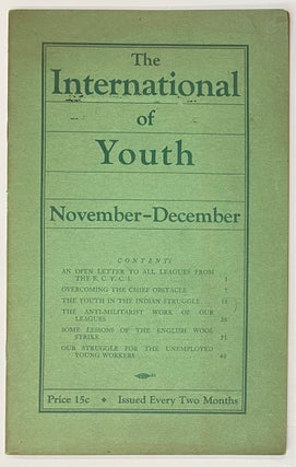 Cat.No: 276159 The International of Youth. November-December (1930