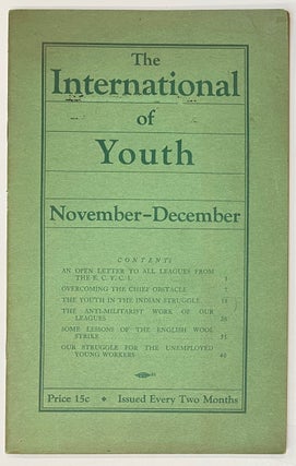 Cat.No: 276159 The International of Youth. November-December (1930