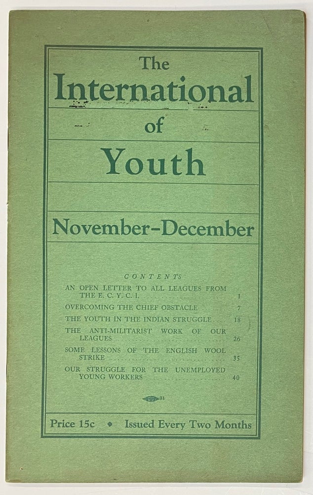 Cat.No: 276159 The International of Youth. November-December (1930)