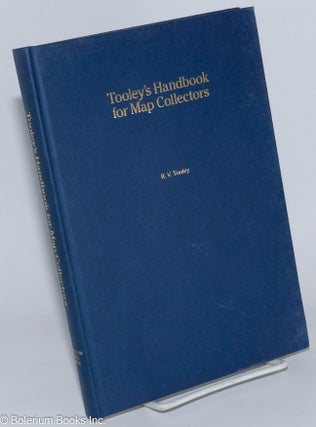 Cat.No: 276433 Tooley's Handbook for map collectors; A Subject index record. The Map...