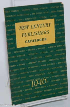 Cat.No: 276523 New Century Publishers, Catalogue 1946