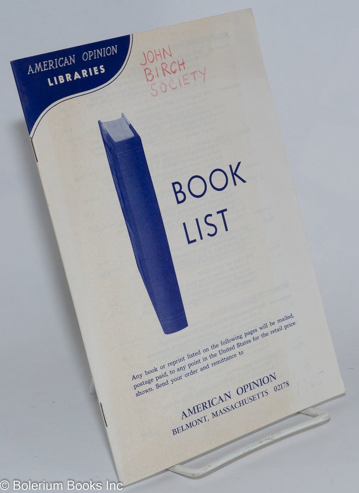 Cat.No: 276524 Book List
