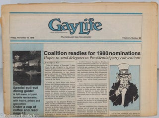 Cat.No: 276607 GayLife: the Midwest gay newsleader; vol. 5, #22, Friday, Nov. 16, 1979:...
