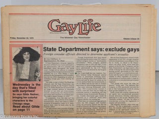 Cat.No: 276608 GayLife: the Midwest gay newsleader; vol. 5, #23, Friday, Nov. 23, 1979:...