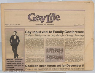 Cat.No: 276609 GayLife: the Midwest gay newsleader; vol. 5, #24, Friday, Nov. 30, 1979:...