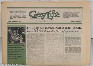 Cat.No: 276610 GayLife: the Midwest gay newsleader; vol. 5, #26, Friday, Dec. 14, 1979:...