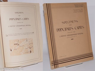 Cat.No: 276645 Specimens des Principales Cartes publiees par l'Institut Geographique...