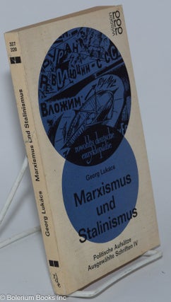 Cat.No: 276852 Marxismus und Stalinismus. György Lukács, Georg