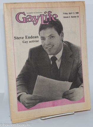 Cat.No: 276913 GayLife: the Midwest gay newsleader with Blazing Star; vol. 5, #43,...