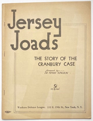 Cat.No: 276995 Jersey Joads, the story of the Cranbury Case. Jean Yatrofsky, Frank...