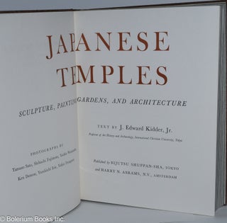 Japanese Temples - Sculpture, Paintings, Gardens, and Archetecture. Photographs by Tatsuzo Sato [et alia]