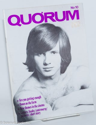 Cat.No: 277249 Quorum: the magazine of the gay world #10. Roger Baker, Jimmy East...