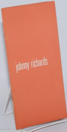 Cat.No: 277394 Johnny Richards [brochure]. Johnny aka Juan Manuel Cascales Richards,...