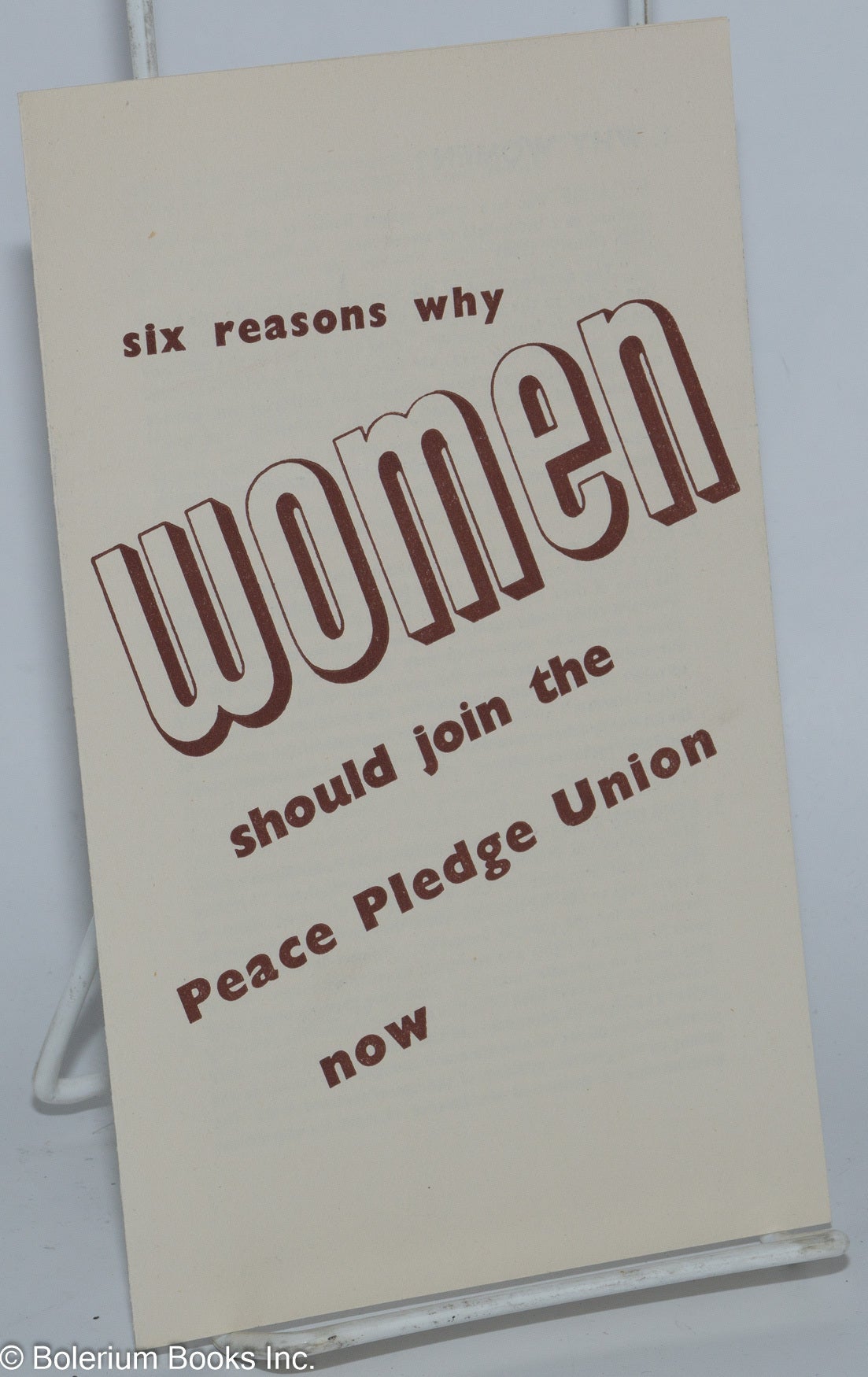 Six reasons why women should join the Peace Pledge Union now