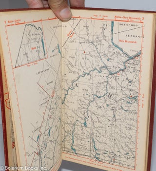 "Bookform" Edition of The Authentic Map of Maine, Compiled from United States Government Surveys, Official State Surveys, and Original Sources.