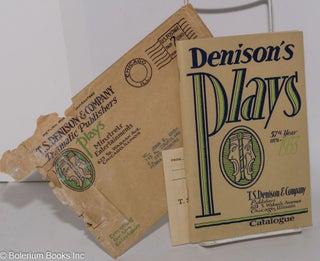 Cat.No: 278150 Denison's Plays; 57th Year 1876-1933