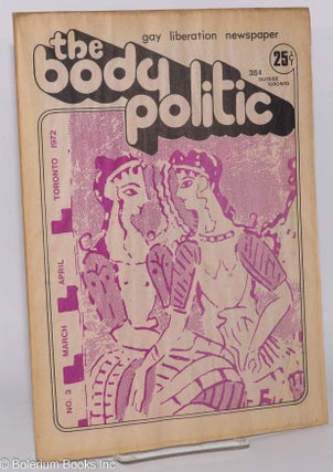 Cat.No: 278152 The Body Politic: gay liberation newspaper; #3, March-April, 1972: Sexual...