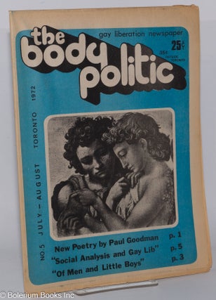 Cat.No: 278154 The Body Politic: gay liberation newspaper; #5, July-August, 1972: New...