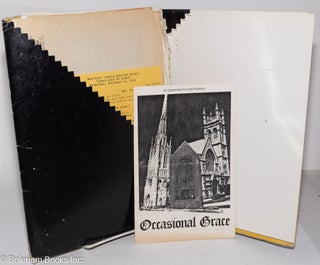 Cat.No: 278209 En Garde Arts proudly presents: Occasional Grace [publicity and contacts...