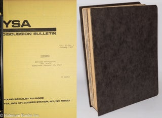 Cat.No: 278218 Young Socialist Discussion Bulletin 33 bulletins, 1967 through 1970. Young...