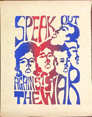 Cat.No: 278530 Speak out against the war [poster