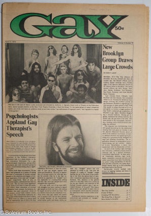 Cat.No: 278741 Gay: vol. 3, #74, April 17, 1972; New Brooklyn Group Draws Large Crowds....