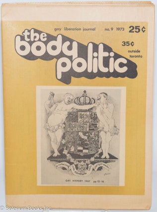 Cat.No: 278800 The Body Politic: gay liberation newspaper; #9: Gay History & Claim Our...