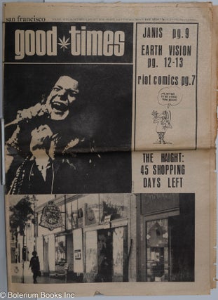 Cat.No: 278968 Good Times: vol. 3, #40, Oct. 9, 1970: Janis. Pat MacNeil Good Times...