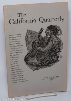 Cat.No: 278975 The California Quarterly; vol. 3, no. 2 (Autumn 1954). Sanora Babb,...
