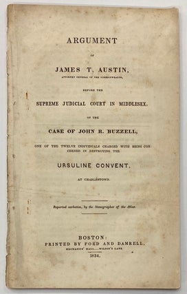 Cat.No: 278978 Argument of James T. Austin, attorney general of the Commonwealth, before...