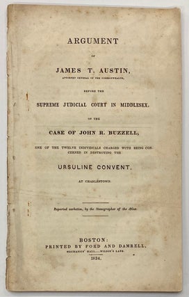 Cat.No: 278978 Argument of James T. Austin, attorney general of the Commonwealth, before...