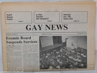 Cat.No: 278990 Gay News [aka Philadelphia Gay News]: vol. 8, #15, February 23, 1984:...