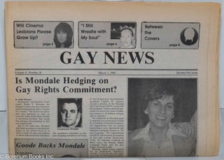 Cat.No: 278991 Gay News [aka Philadelphia Gay News]: vol. 8, #16, March 1, 1984: Is...