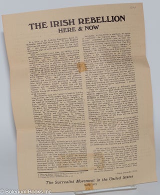 Cat.No: 279245 The Irish Rebellion: Here & Now. The Surrealist Movement in the United States