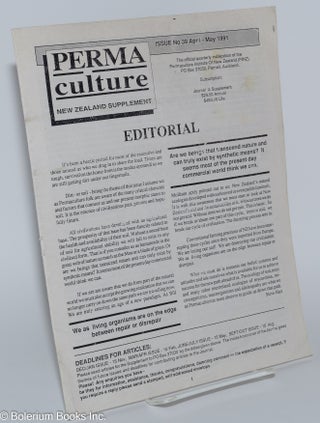 Cat.No: 279325 PERMAculture; New Zealand Supplement, Issue No 39 (April - May 1991