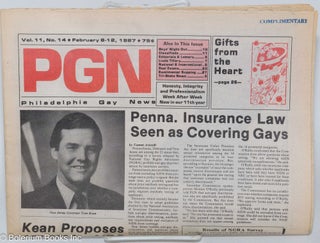 Cat.No: 279465 PGN: Philadelphia Gay News; vol. 11, #14, Feb. 6-12, 1987: Penna....