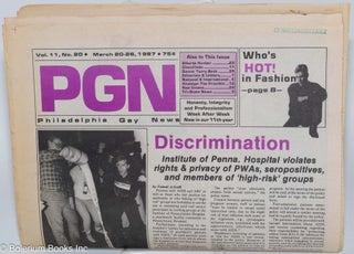 Cat.No: 279473 PGN: Philadelphia Gay News; vol. 11, #20, Mar. 20-26, 1987:...